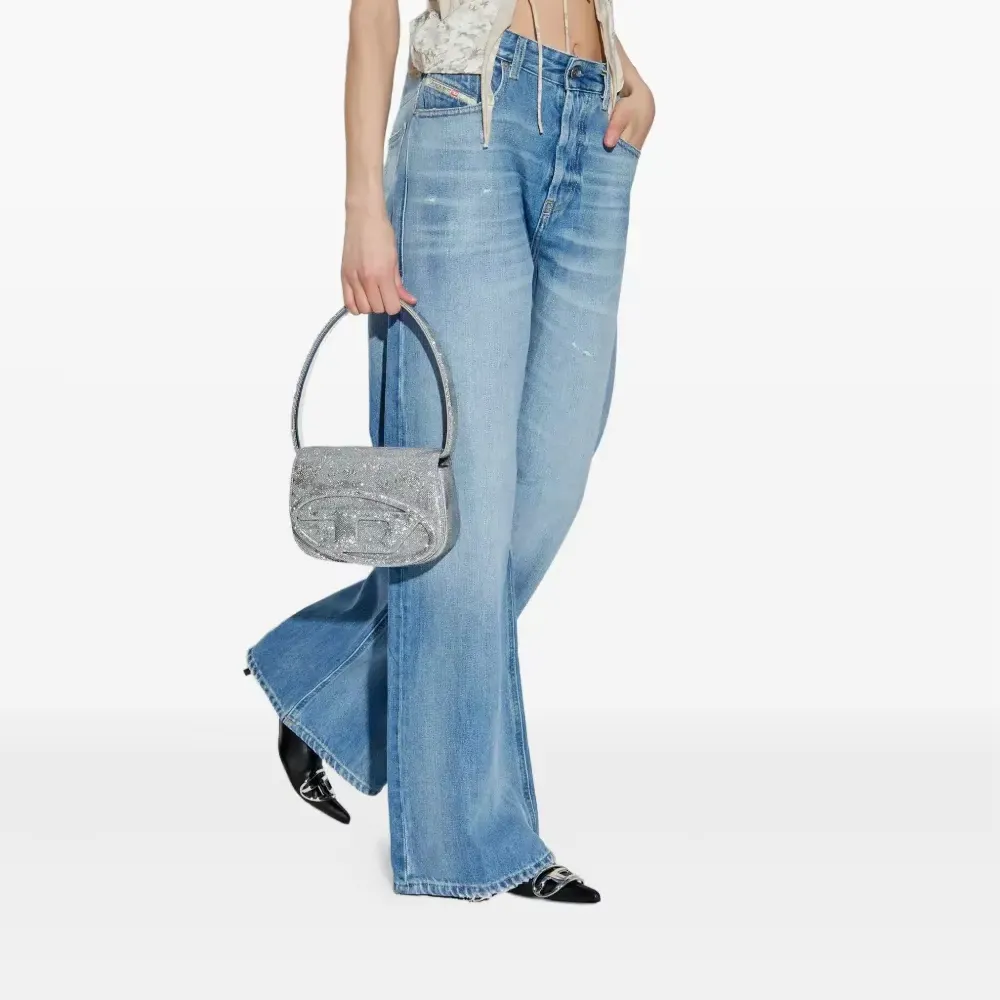 ean en Denim Confortable Ample pour Femme à Taille Haute, Coupe Droite Respirante, Style Décontracté Printemps/Hiver, Pantalon Large